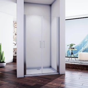 Mampara abatible de puerta doble