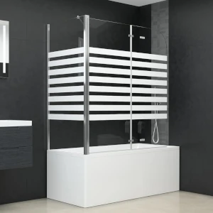 Mampara de bañera plegable triple