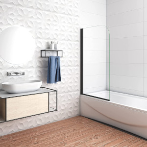 Mampara de bañera abatible 90º