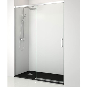 Mampara de ducha corredera 1 fijo + 1 corredera