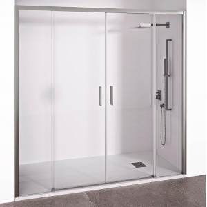 Mampara Bellobath frontal de 2 hojas correderas