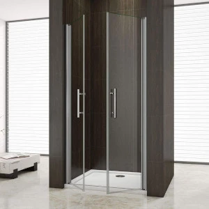 Mamparas abatibles de ducha vidrio templado