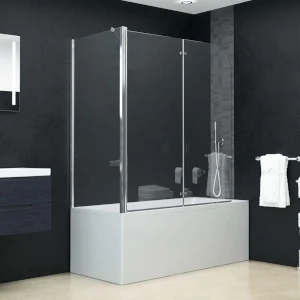 mamparas bañera angular de vidrio templado