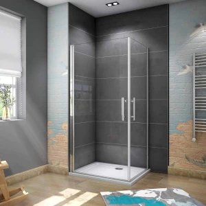 Mamparas ducha angular abatible