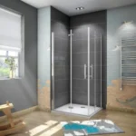 Mampara plegable angular