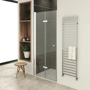 mampara frontal plegable cromada