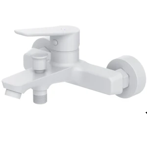 grifo de ducha blanco